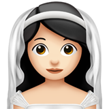 noiva com véu: pele clara