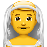 Emoji homem com véu