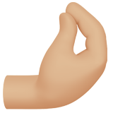 dedos comprimidos: pele morena clara