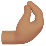 dedos comprimidos: pele morena