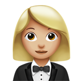 mulher de smoking: pele morena clara