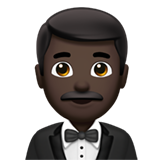 homem de smoking: pele escura