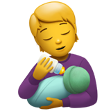 Emoji de bebê alimentando