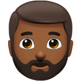 homem: pele morena escura e barbudo