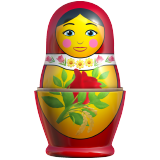 Emoji de bonecas Matryoshka