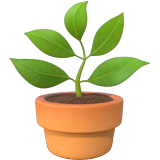 Emoji de vaso de planta