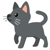 Gato preto - Noto Color Emoji