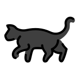 Gato preto - OpenMoji