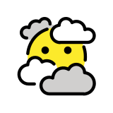 Rosto nas nuvens - OpenMoji