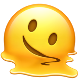Emoji de face derretida