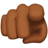 indicador apontando para o visualizador: pele morena escura