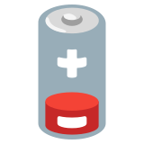 Pouca bateria - Noto Color Emoji