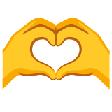 Mãos de coração - Noto Color Emoji