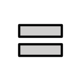 Sinal de igual - OpenMoji
