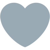 Coração cinza - Twitter / X