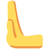 Mão empurrando para a esquerda - Twitter / X