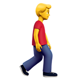 homem andando: de frente para a direita