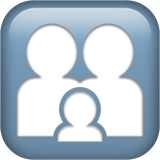 família: adulto, adulto, criança