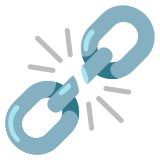 Corrente quebrada - Noto Color Emoji