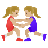 mulheres lutando: pele morena clara