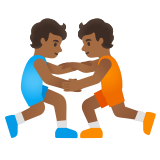 pessoas lutando: pele morena escura