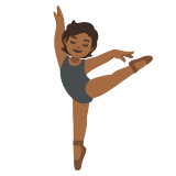 bailarina: pele morena escura