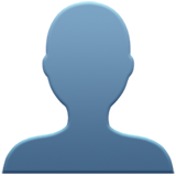 Emoji silhueta busto