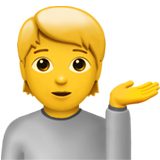 Emoji mulher de informação