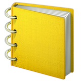 Emoji de caderno espiral