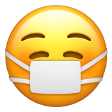 Emoji com máscara