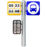 Emoji de parada de ônibus