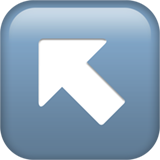 Seta à esquerda para cima