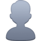 Silhueta de busto - Facebook