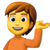 Pessoa com a palma virada para cima - Facebook