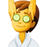 Pessoa recebendo massagem facial - Facebook