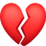 Coração partido - Facebook