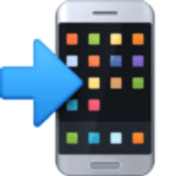 Telefone celular com seta - Facebook