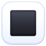 Botão quadrado branco - Facebook