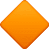 Losango laranja grande - Facebook