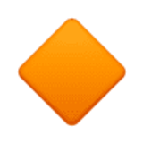 Losango laranja pequeno - Facebook