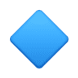 Losango azul pequeno - Facebook