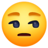 Rosto aborrecido - Facebook