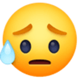 Rosto triste, mas aliviado - Facebook