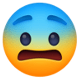 Rosto amedrontado - Facebook