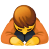 Pessoa fazendo reverência - Facebook