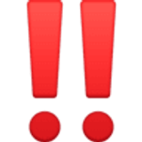 Dupla exclamação - Facebook