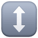 Seta para cima e para baixo - Facebook