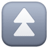 Botão de avanço para cima - Facebook