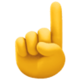 Indicador apontando para cima - Facebook