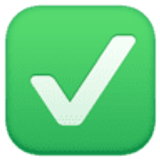 Marca de seleção branca - Facebook